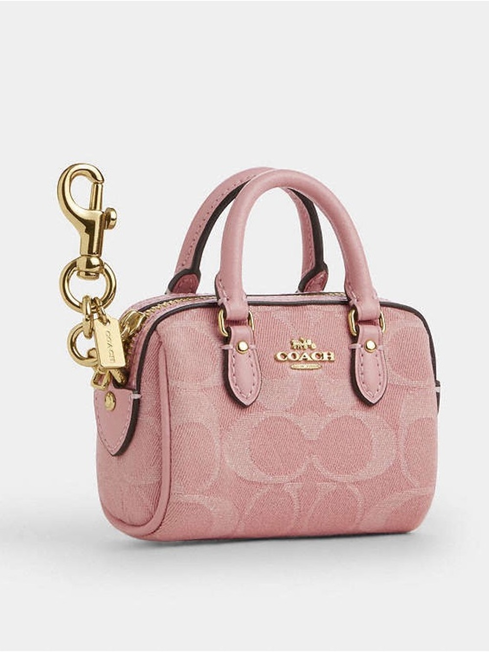 🎀COACH~Mini Rowan Bag Charm - Picture 3 of 6